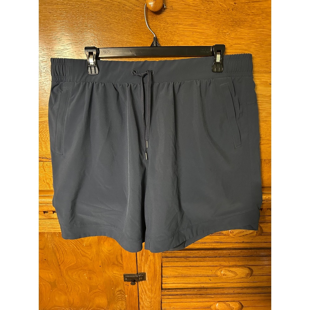 CALIA Gray Athleisure Gorpcore Activewear Hiking Shorts Drawstring Pockets L